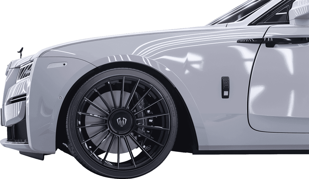 Photo d'une rolls royce vue de profil